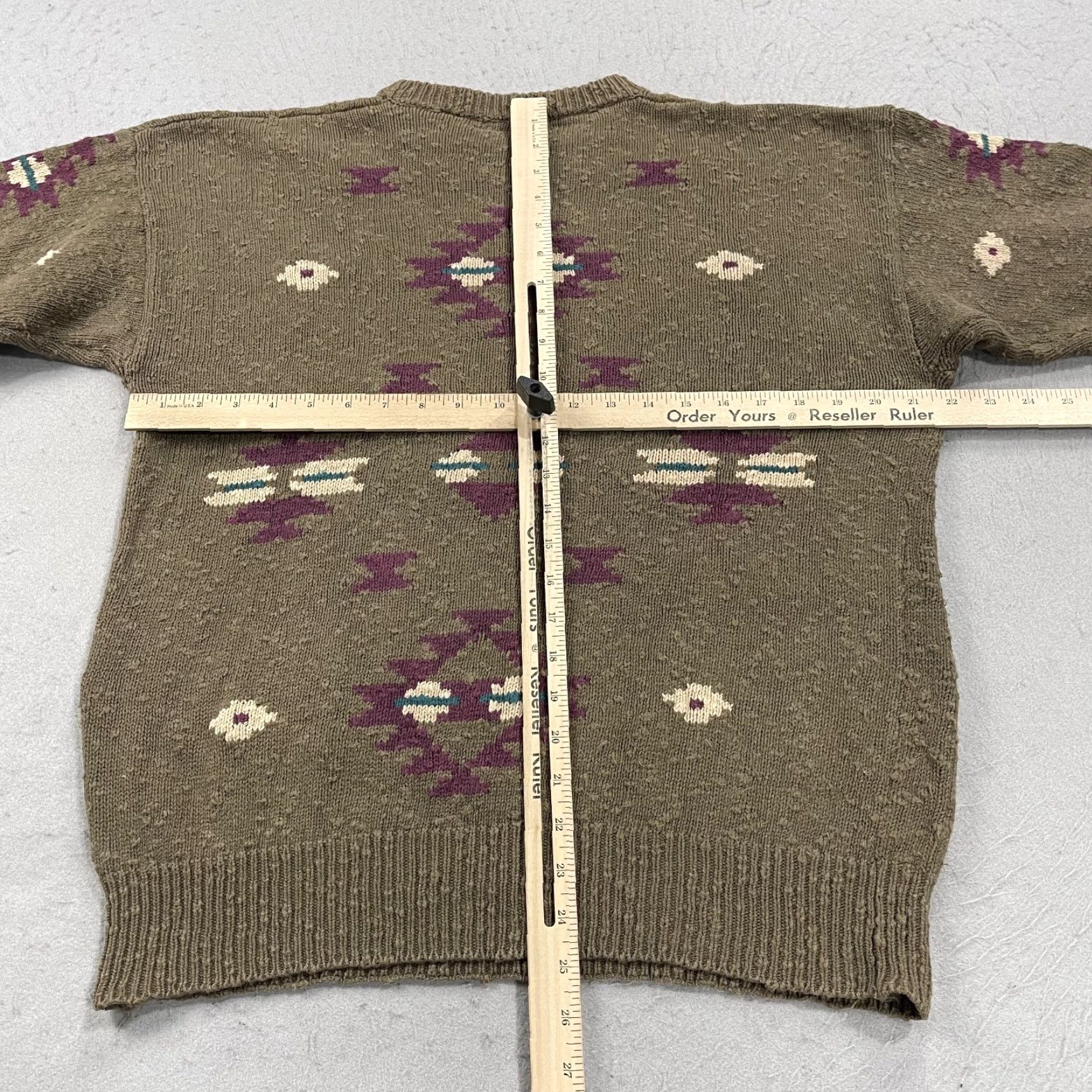 Eddie Bauer VINTAGE Eddie Bauer Sweater Mens M Brown Aztec Grandpa Crewneck Knit 90s Geometric Pullover Winter Fall 90s Mens Size US M / EU 48-50 / 2 - 7 Thumbnail