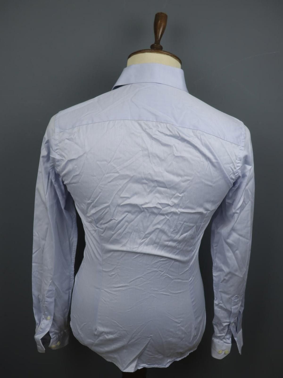 Eton Eton Blue 100% Cotton Collared Slim Fit Shirt Size 38 Size 38R - 2 Thumbnail
