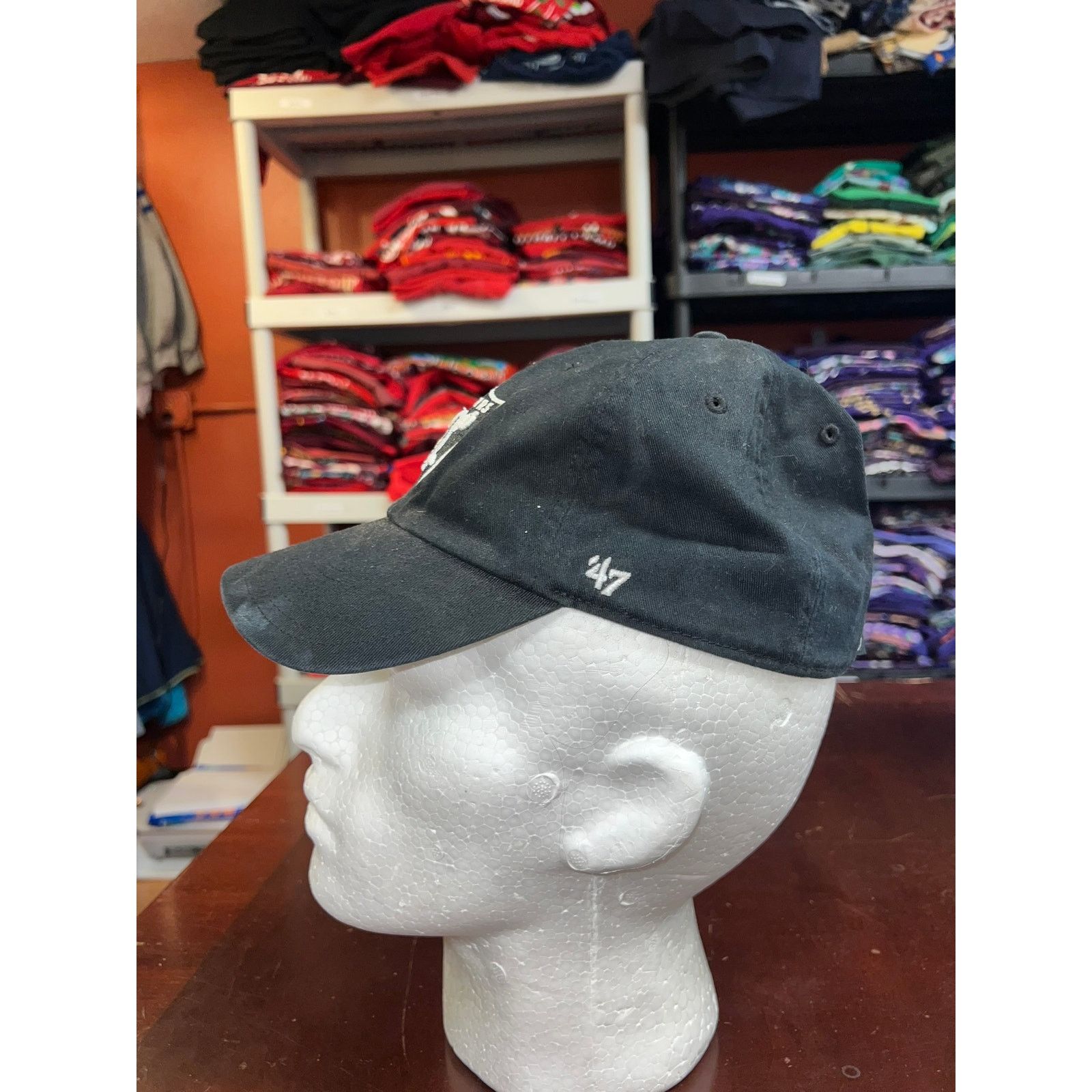 47 Brand Oakland Raiders Hat Las Vegas Cap headwear '47 Brand Black Size ONE SIZE - 3 Thumbnail