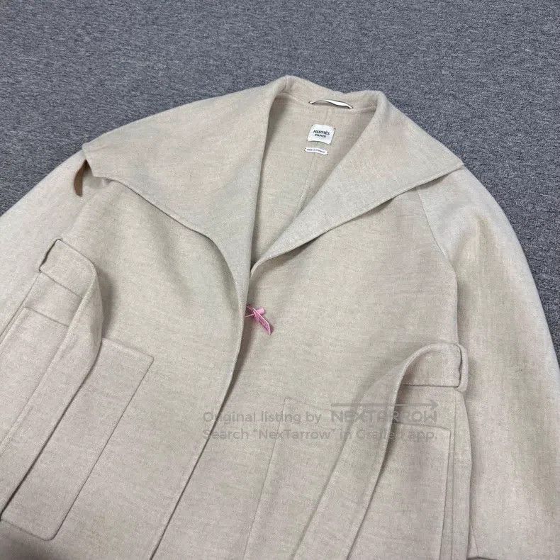 Hermes Oatmeal cashmere coat
