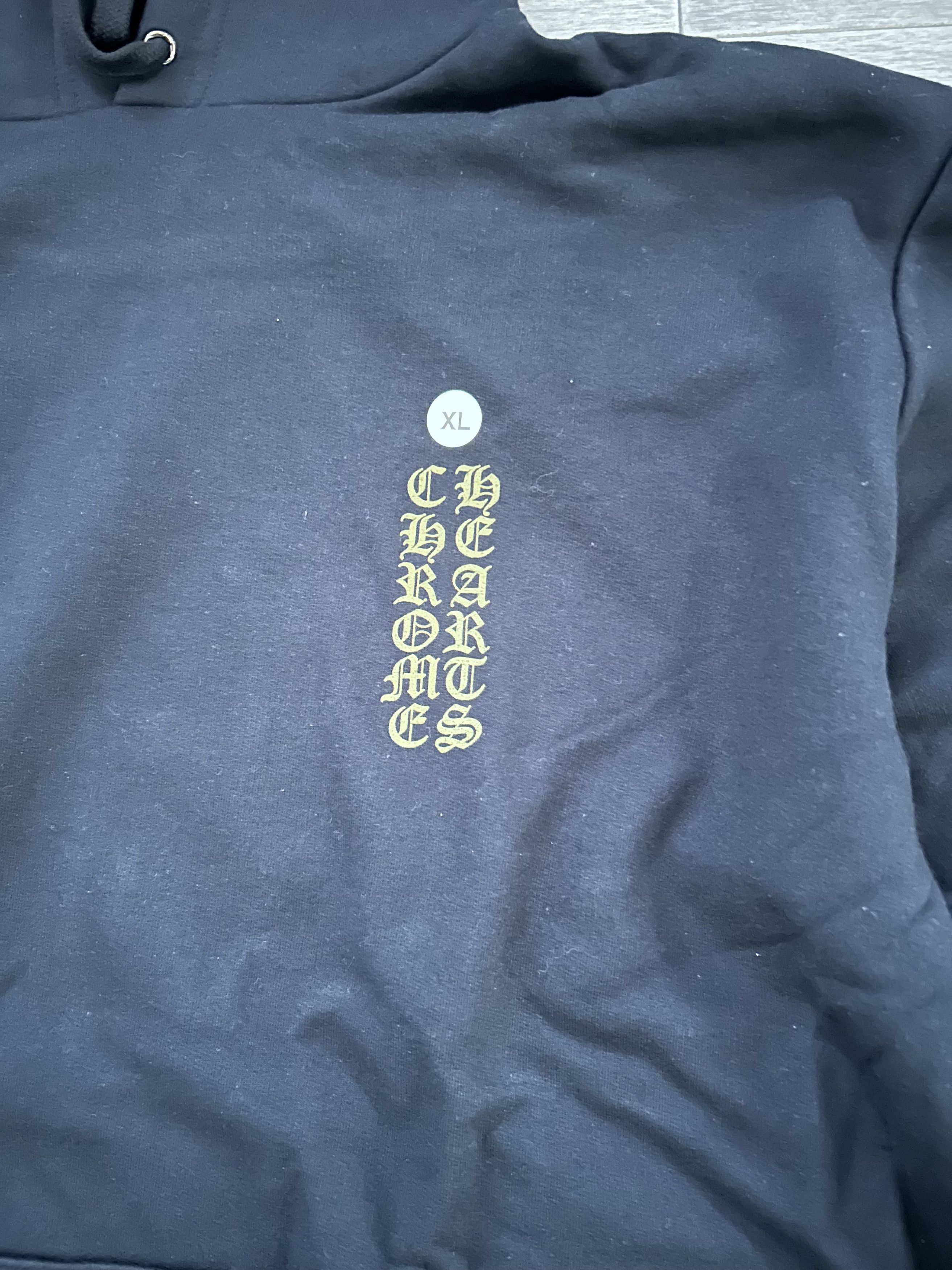 Chrome Hearts Chrome Hearts Vertical Logo Hoodie Black/Army Green Size US XL / EU 56 / 4 - 3 Thumbnail