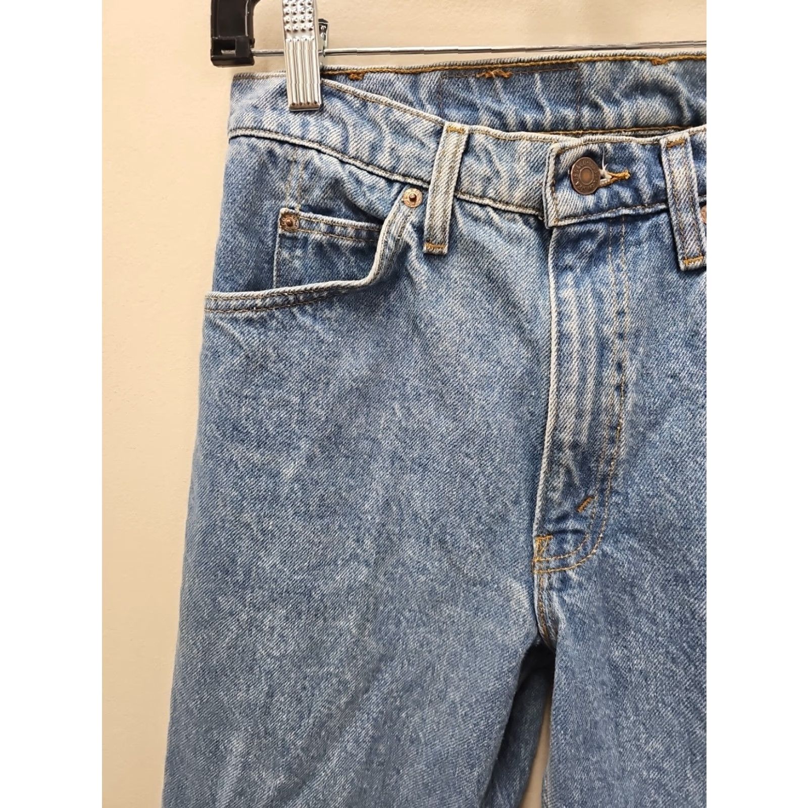 Levi's VINTAGE Levi's 509 Jeans Shirt? Blue Denim 30x34 VTG Boot Cut Mens - Levi'S 509 Logo Denim Straight Size US 30 / EU 46 - 3 Thumbnail