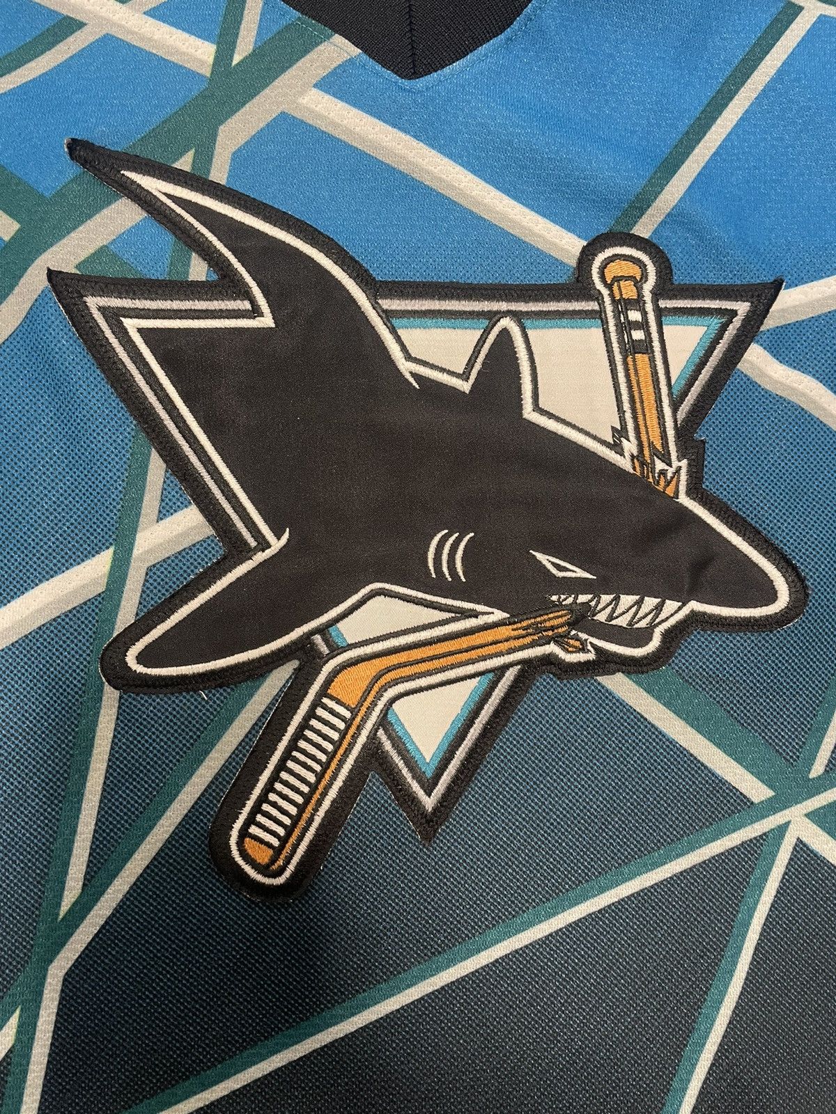 San Jose Sharks on sale vintage hockey Jersey XL