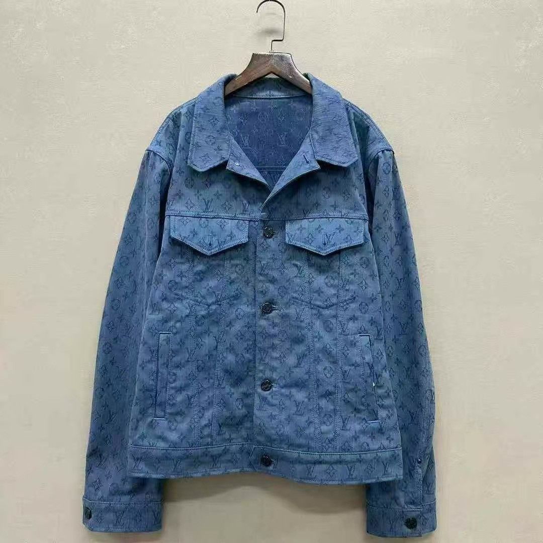 Louis Vuitton Louis Vuitton Monogram Denim Jacket – Size 54 – Blue Size US L / EU 52-54 / 3 - 1 Thumbnail