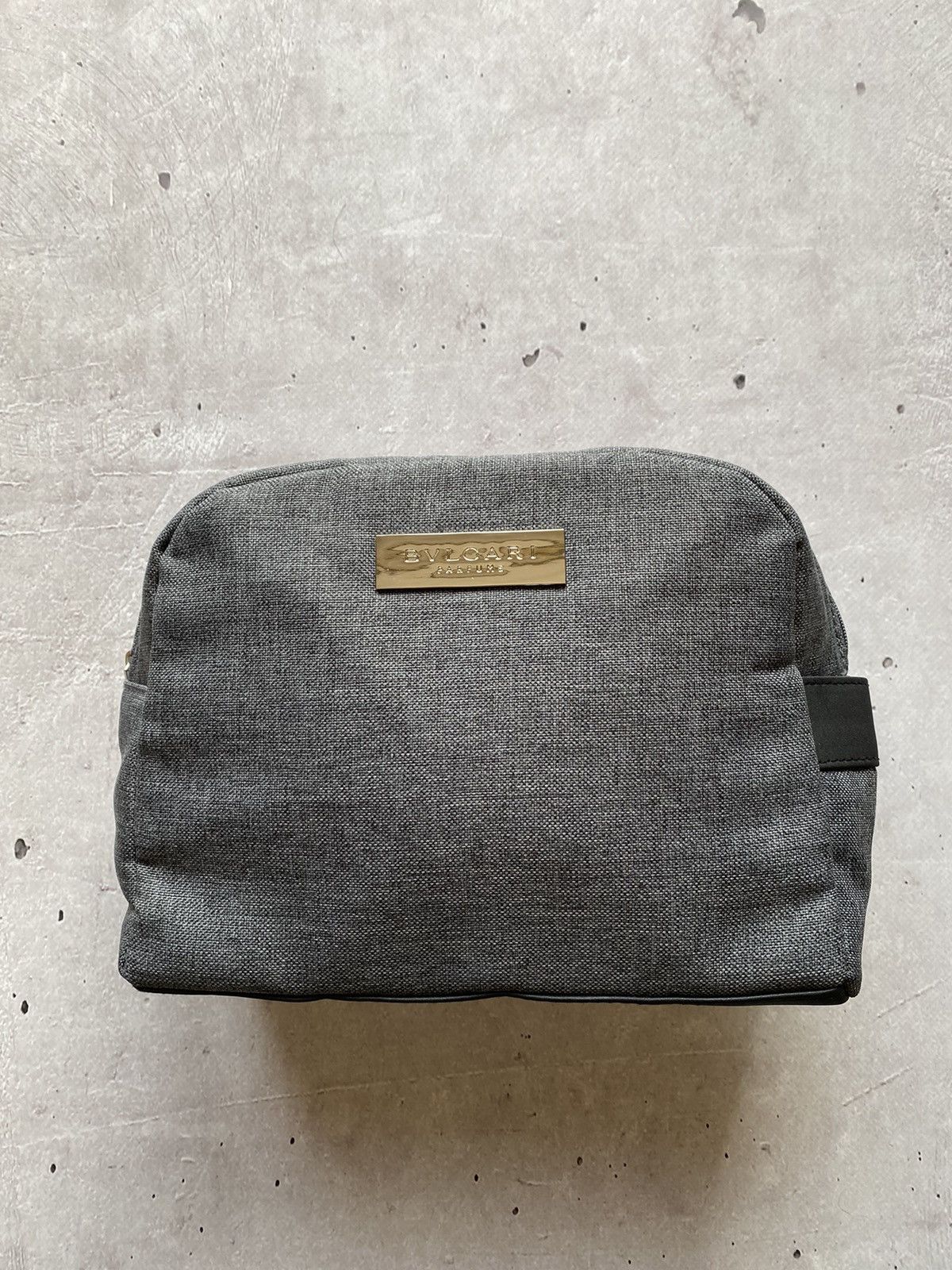 Bvlgari BVLGARI Parfums Travel Toiletries Wash Bag, Grey Unisex Size ONE SIZE - 2 Thumbnail
