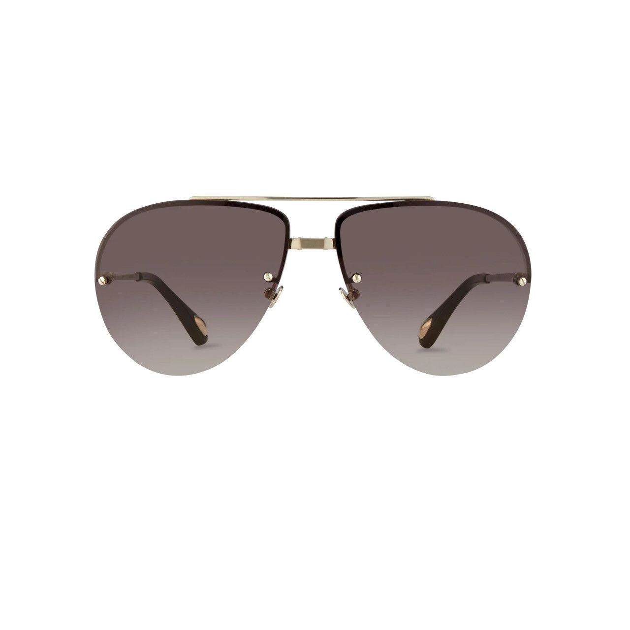 Ann Demeulemeester Ann Demeulemeester Sunglasses White Gold and Gray Size ONE SIZE - 1 Thumbnail