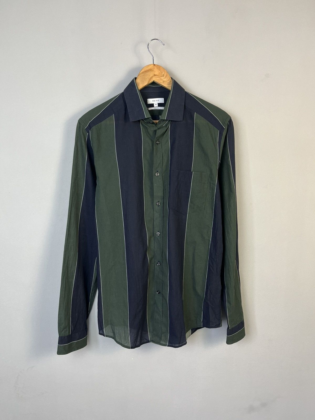 Reiss Reiss Gosling Classic Cotton Long Sleeve Shirt Slim Fit Size US M / EU 48-50 / 2 - 1 Thumbnail