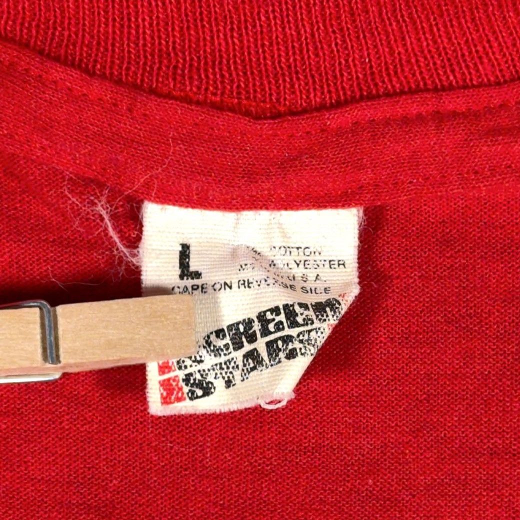 Vintage VINTAGE David Copperfield Shirt Screen Stars Adult MEDIUM Red 80s USA Cotton Blend T-Shirt Mens Size US M / EU 48-50 / 2 - 5 Thumbnail