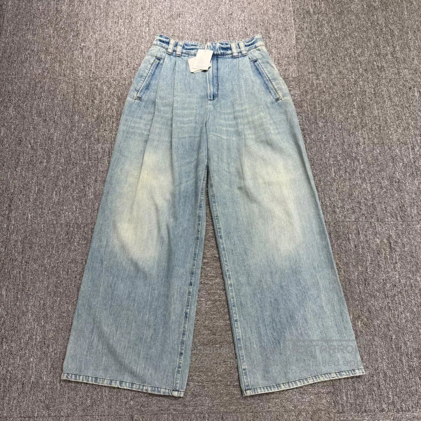 Brunello Cucinelli Brunello Cucinelli Wide-Leg Jeans. Size 39" - 1 Thumbnail