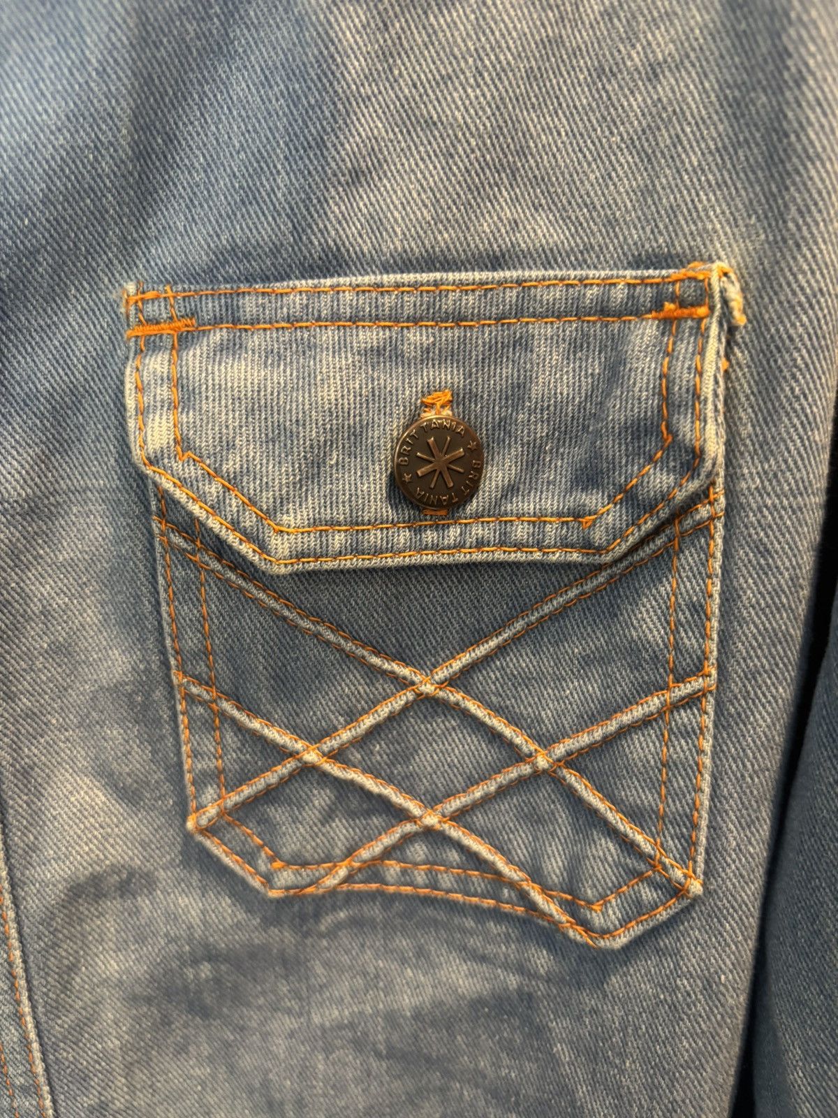 Japanese Brand Brittania Sportswear🏸 Denim Jacket Size US L / EU 52-54 / 3 - 3 Thumbnail