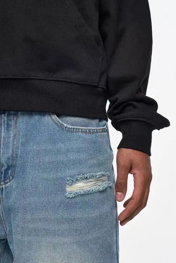 VIBE Vintage street hip-hop washed and aged ripped design jeans Size US 32 / EU 48 - 5 Thumbnail