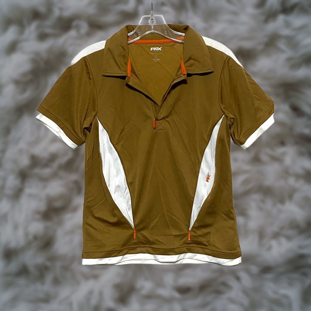 Vintage PRX Performance Golf Polo Shirt Women S Back Pocket Athleisure Activewear Casual Shirt Ladies S Polo Golfwear Brown Short Sleeve Pocket Back Size S / US 4 / IT 40 - 1 Thumbnail
