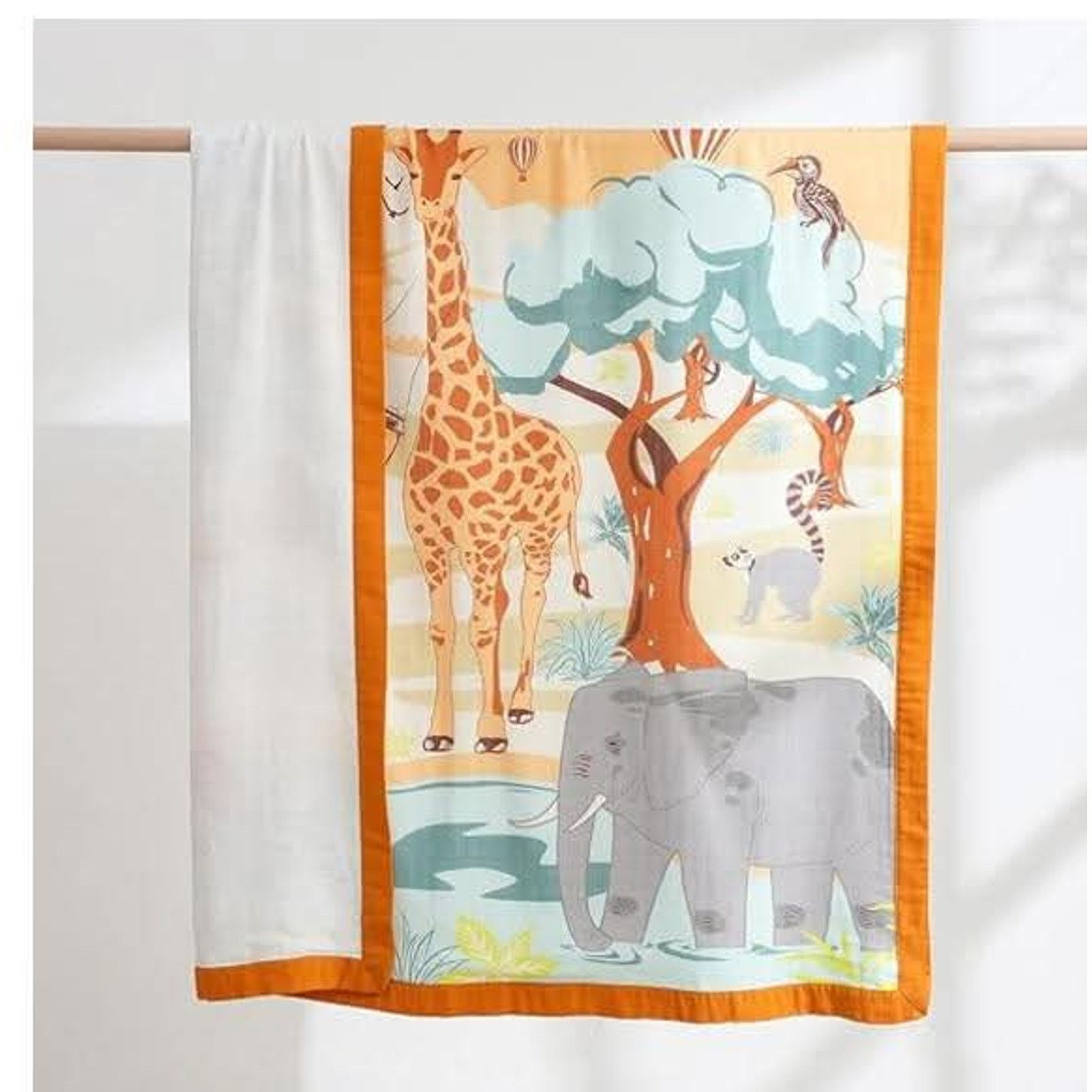 The Unbranded Brand Baby Blanket, 4-Layer Muslin Cotton Swaddle 47 x 47 inch Size ONE SIZE - 1 Thumbnail
