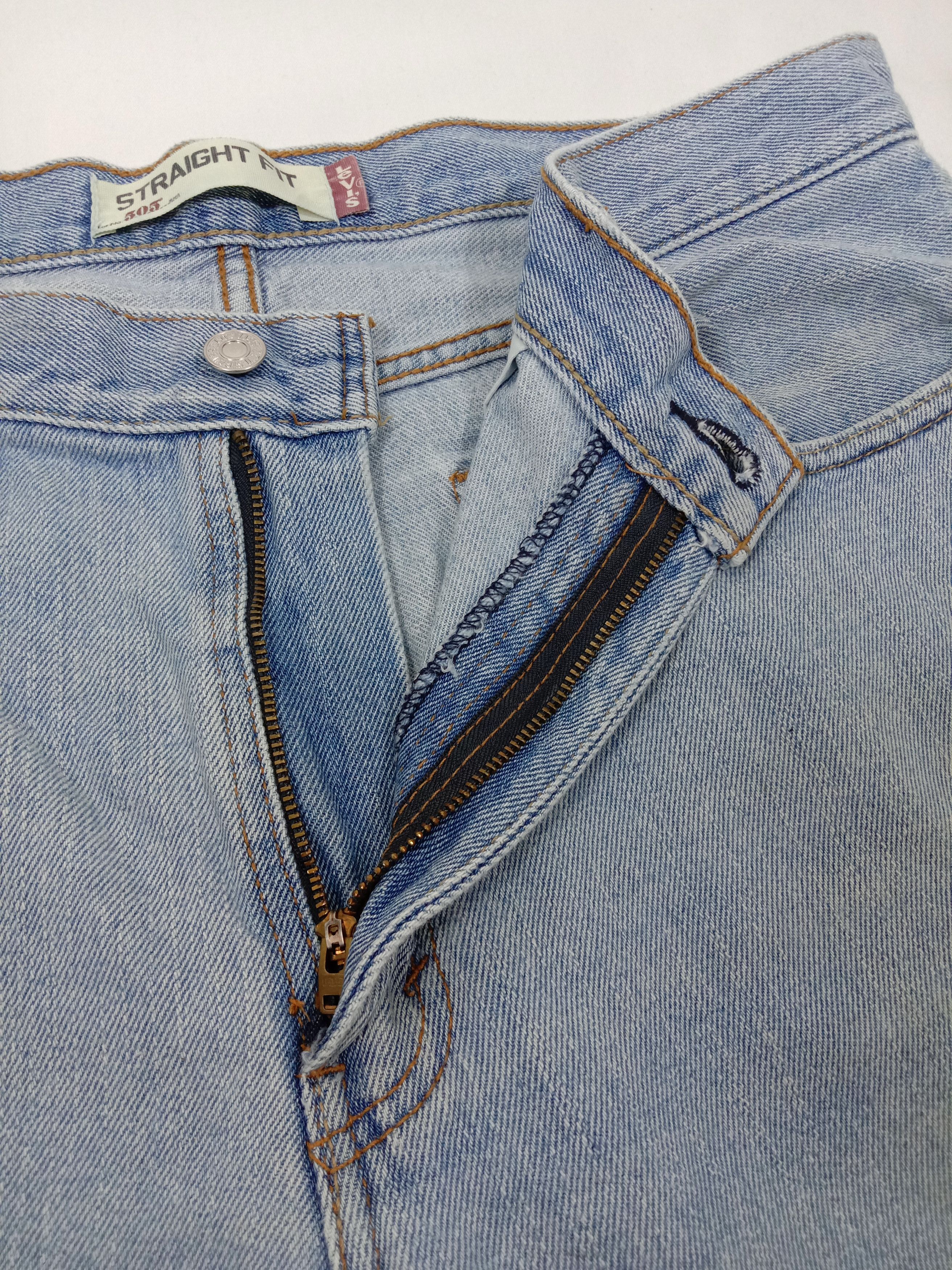 Levi's Vintage Levi's 505 Jeans Straight Fit Light Wash Denim Size US 34 / EU 50 - 9 Thumbnail