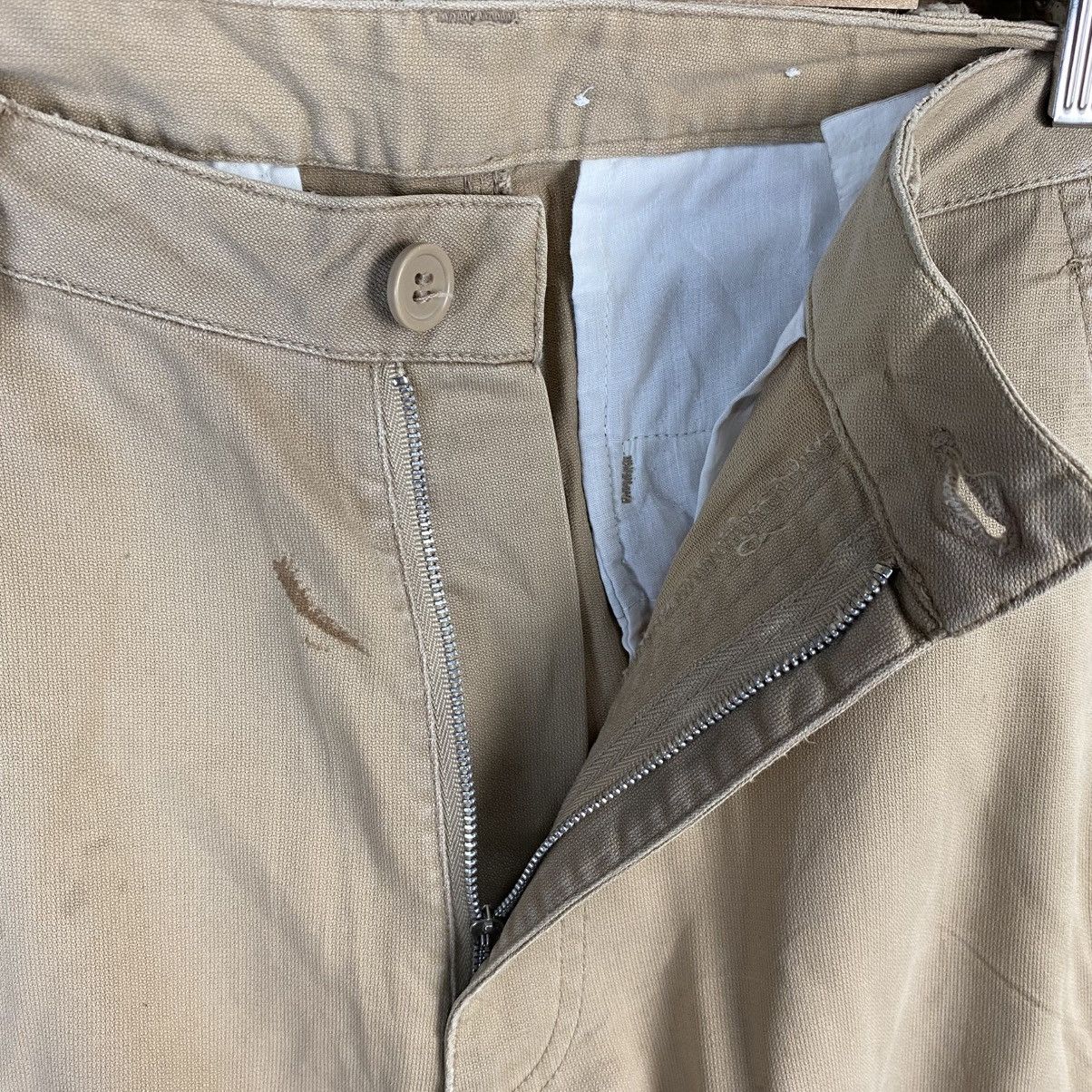 DL Japanese Brand Beige Cargo Multipocket Pants #C770