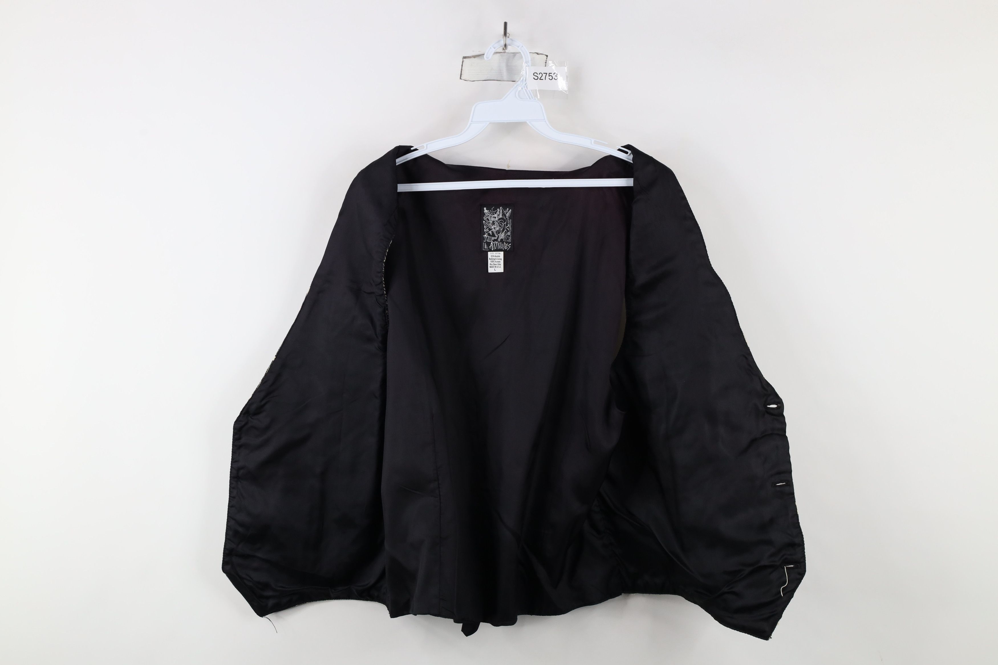 Vintage Vintage 90s Streetwear Geometric Buckle Back Vest Jacket USA Size US L / EU 52-54 / 3 - 6 Thumbnail