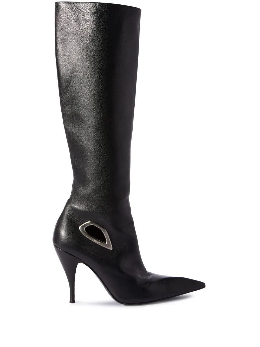 Off-White o1y1225 Leather Boots in Black Size US 10 / IT 40 - 1 Thumbnail