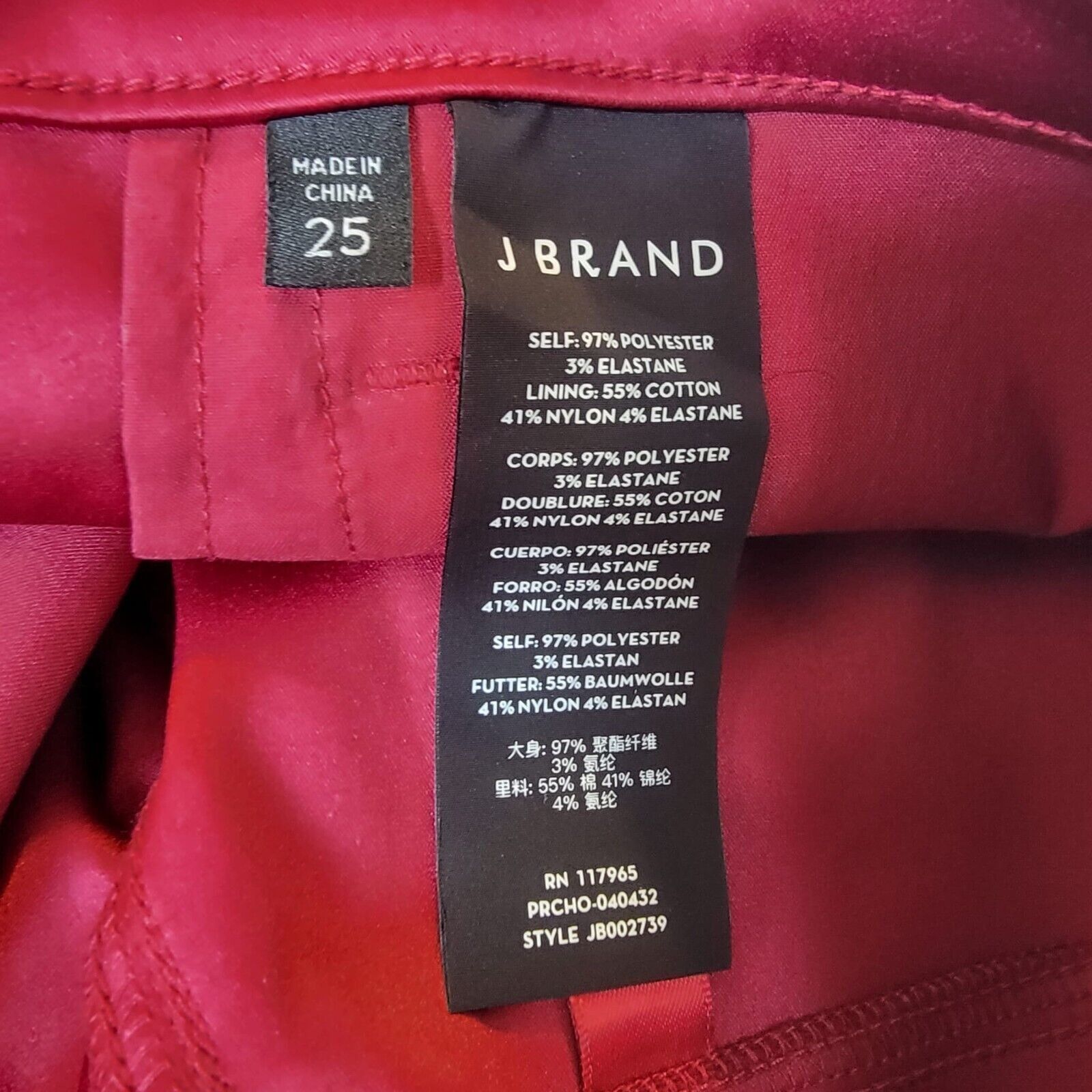 J Brand J Brand New Sz 25 Womens Pants Skinny Fit Trousers Elegant B Size 28" / US 6 / IT 42 - 5 Thumbnail