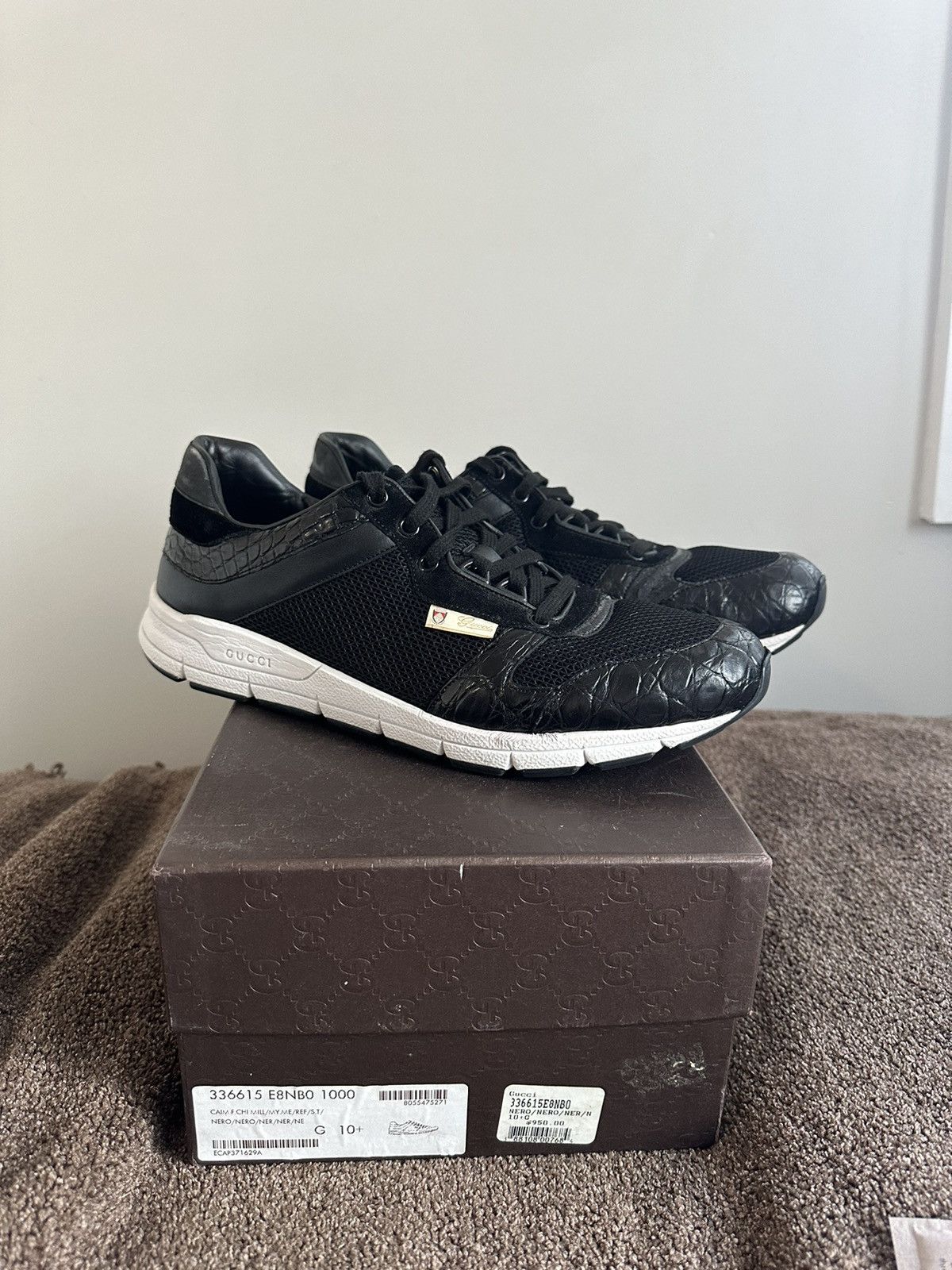 Gucci Gucci “Nero” Reflex Sneaker Size US 11 / EU 44 - 1 Thumbnail