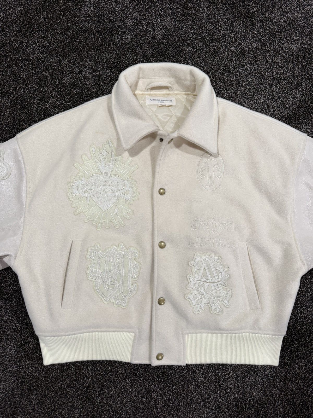 Untitled Artworks Untitled Artworks Milano Angel of Peace Varsity Cream Jacket Size US S / EU 44-46 / 1 - 8 Thumbnail