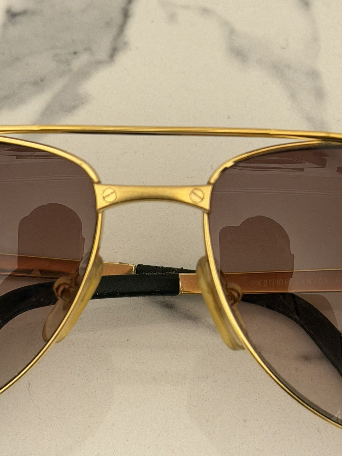 Cartier Cartier Men's Premiere Pilot/Aviator Sunglasses Vintage Size ONE SIZE - 3 Thumbnail