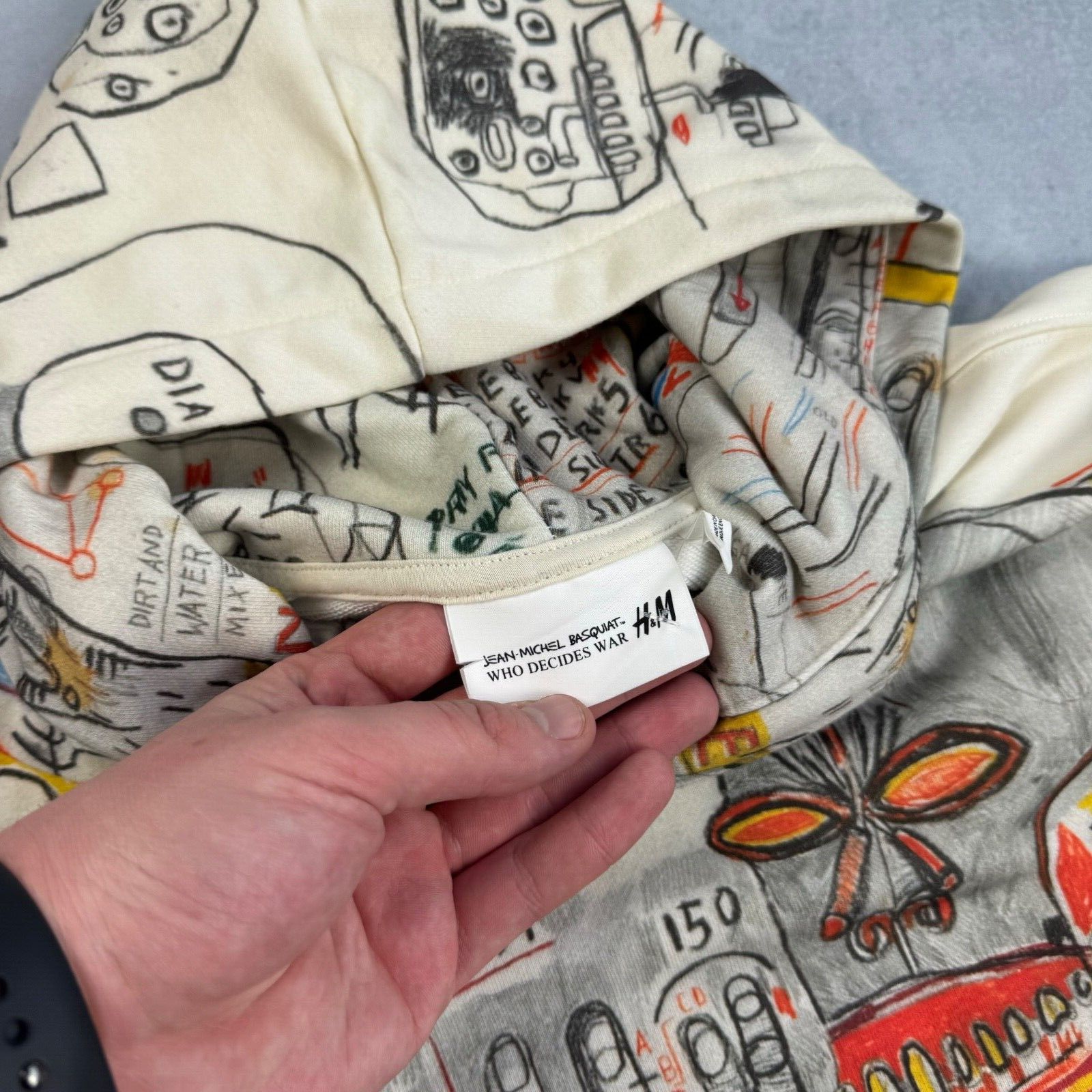H&M × Jean-Michel Basquiat × Who Decides War NWOT WHO DECIDES WAR x JEAN-MICHEL BASQUIAT x H&M Hoodie Size US L / EU 52-54 / 3 - 8 Thumbnail