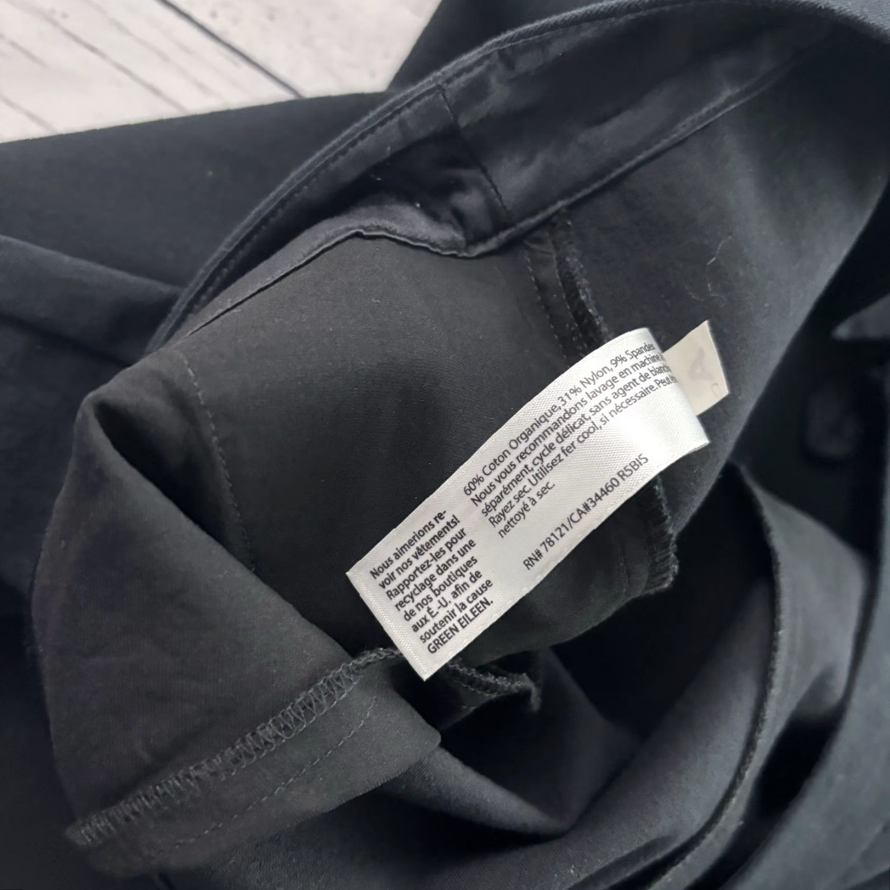 Eileen Fisher Eileen Fisher Pants Tapered Black XL Women's Ponte Cotton Stretch Organic Поле Size 40" / US 18 - 5 Thumbnail