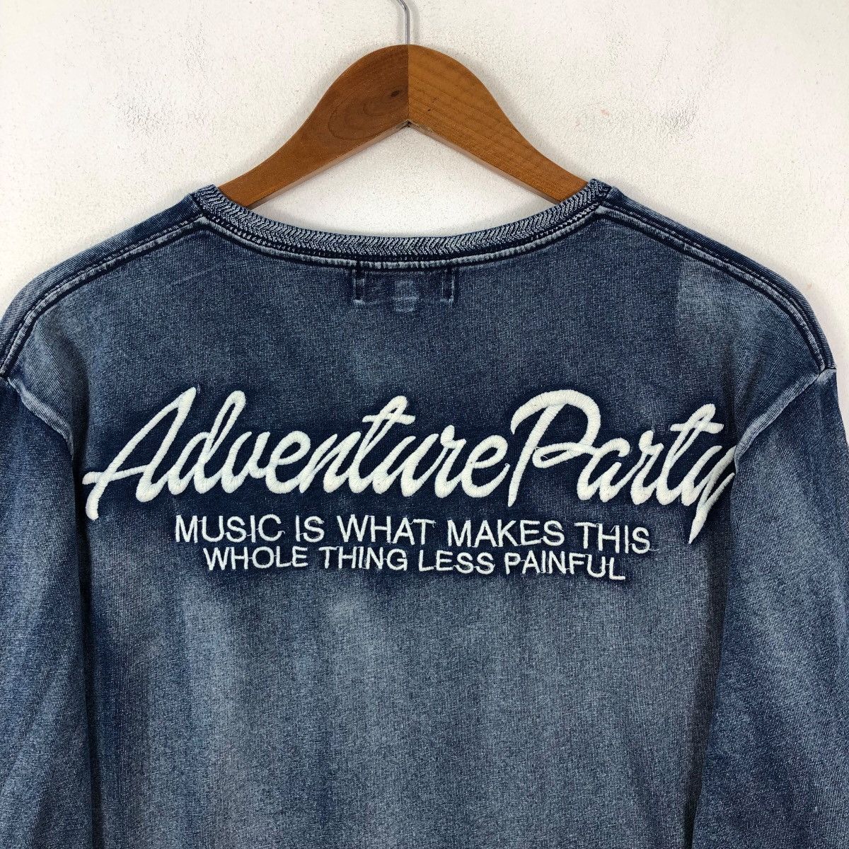 In The Attic IN THE ATTIC Long Sleeve Indigo Dye Size US XXL / EU 58 / 5 - 5 Thumbnail