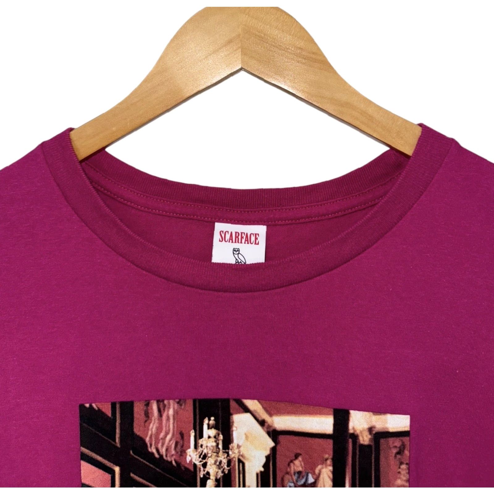 Vintage OVO Scarface T Shirt Pink Fuchsia Drake Tony Montana L Men Regular Rare Size US L / EU 52-54 / 3 - 5 Thumbnail