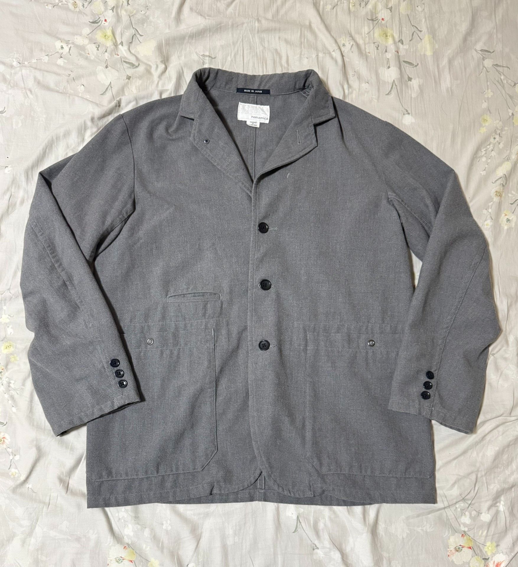 Nanamica nanamica 23SS Gray Wool-Blend Blazer Size US L / EU 52-54 / 3 - 1 Thumbnail