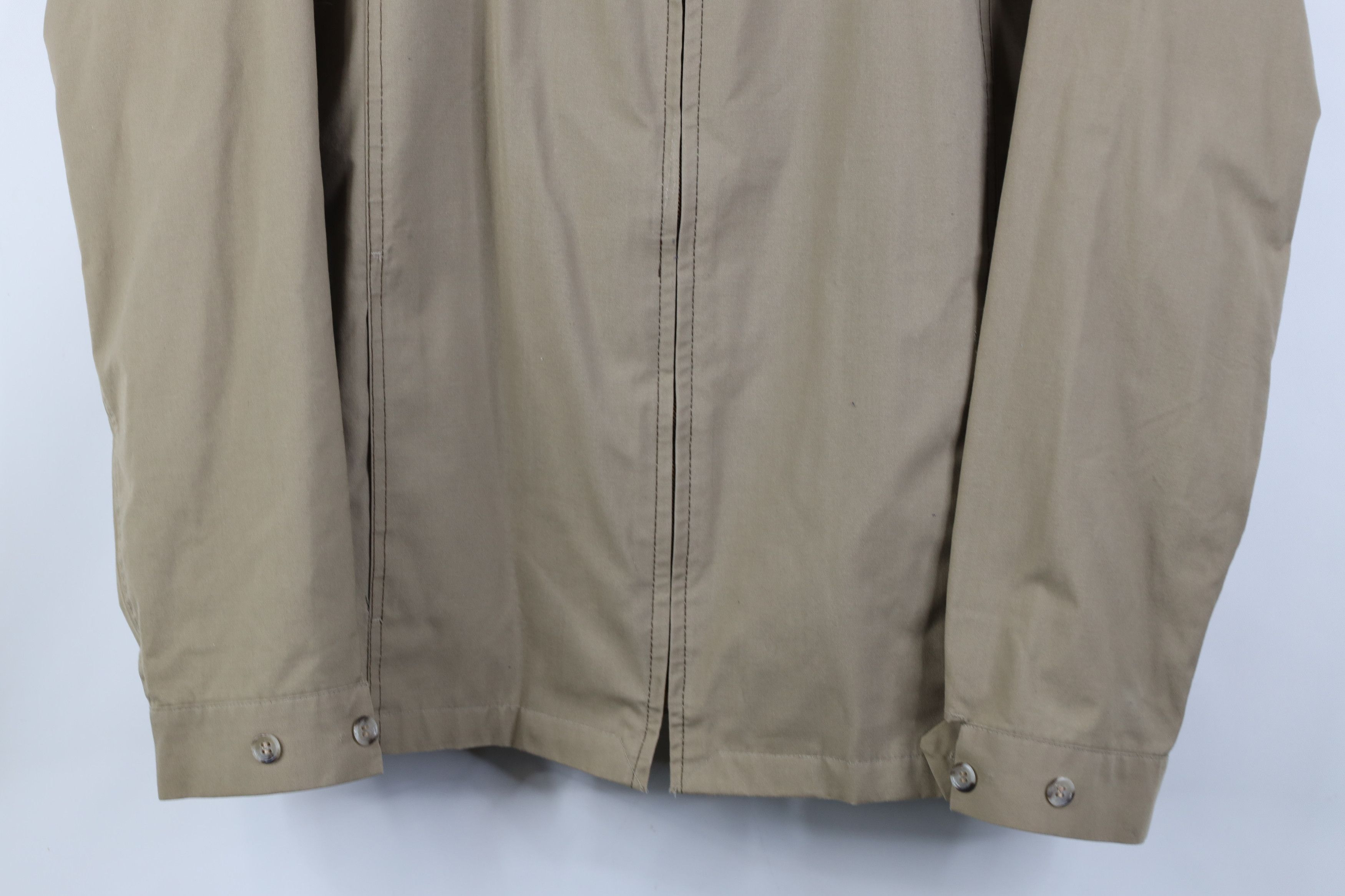 Vintage Vintage 70s Streetwear Full Zip Bomber Jacket Beige USA Size US XL / EU 56 / 4 - 3 Thumbnail