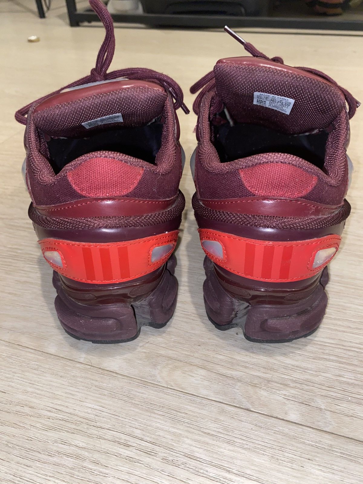 Adidas × Raf Simons Raf Simons Ozweego 2 Burgundy Size US 7.5 / EU 40-41 - 3 Thumbnail