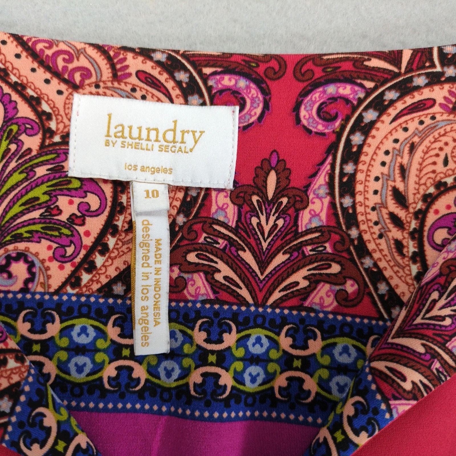 Laundry by Shelli Segal Laundry Shelli Segal Artie Print Shift Dress Sz 10 Flowy Size L / US 10 / IT 46 - 3 Thumbnail
