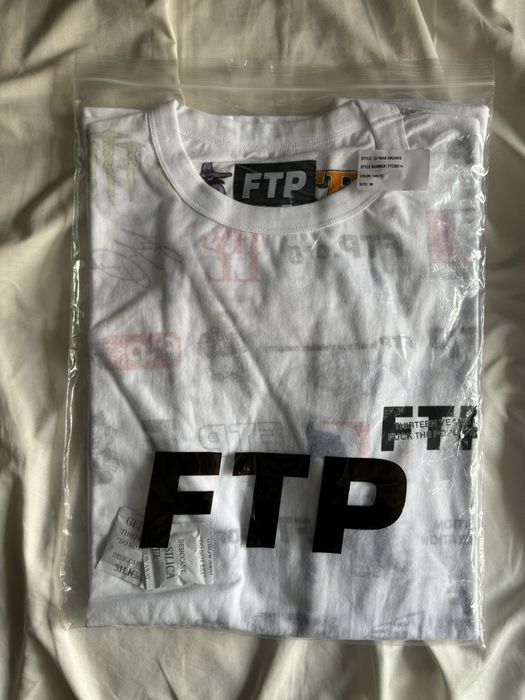 Fuck The Population FTP 13 Year Anniversary Tee White | Grailed