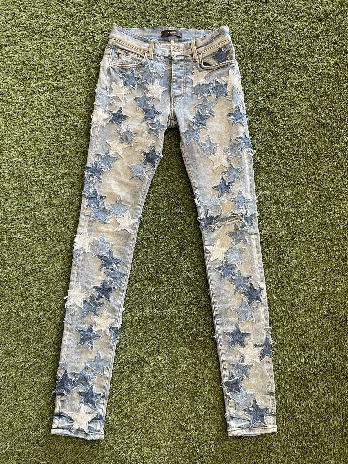 Amiri Size 28 - Amiri Chemist Denim Stars Skinny Jeans Very Rare Size US 28 / EU 44 - 1 Thumbnail