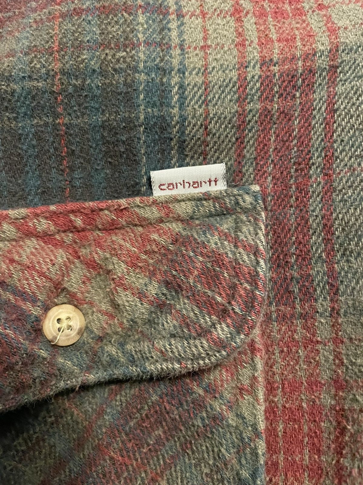 Carhartt × Vintage Vintage carhartt flannel Size US L / EU 52-54 / 3 - 2 Thumbnail