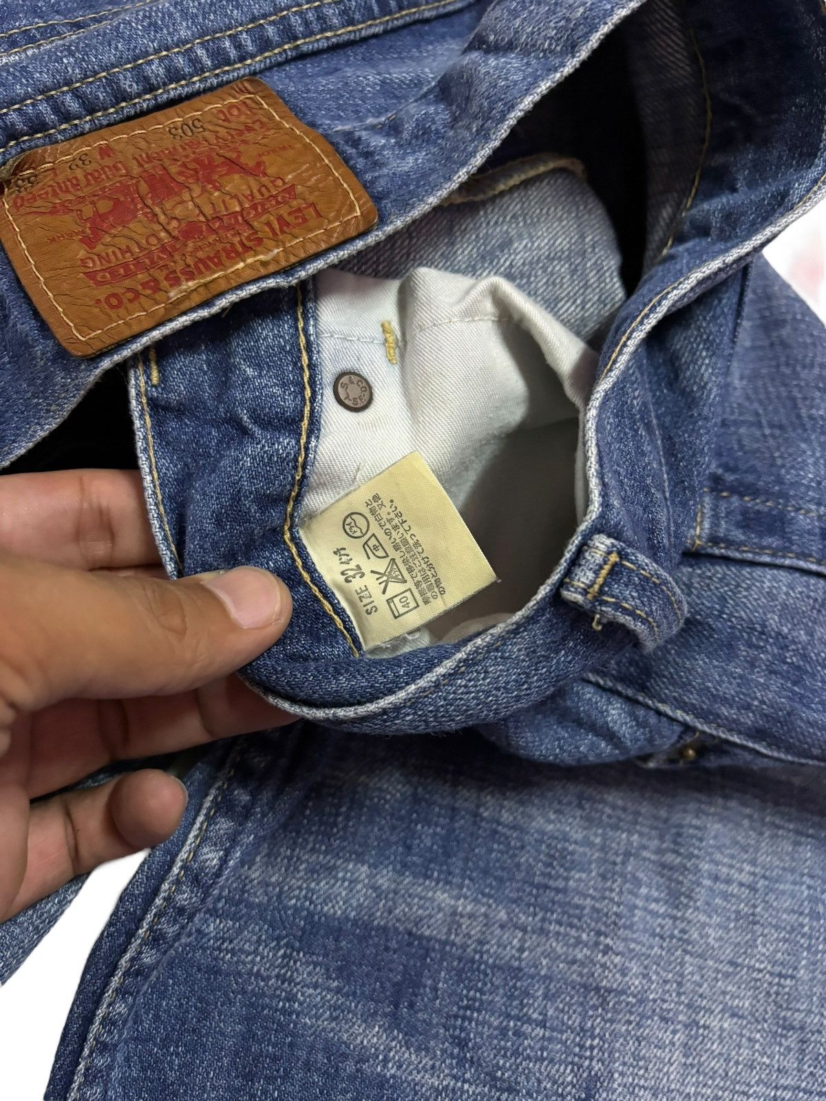 Levi's Vtg 90s Levis Japan 503 Baggy Jeans Size US 31 - 7 Thumbnail