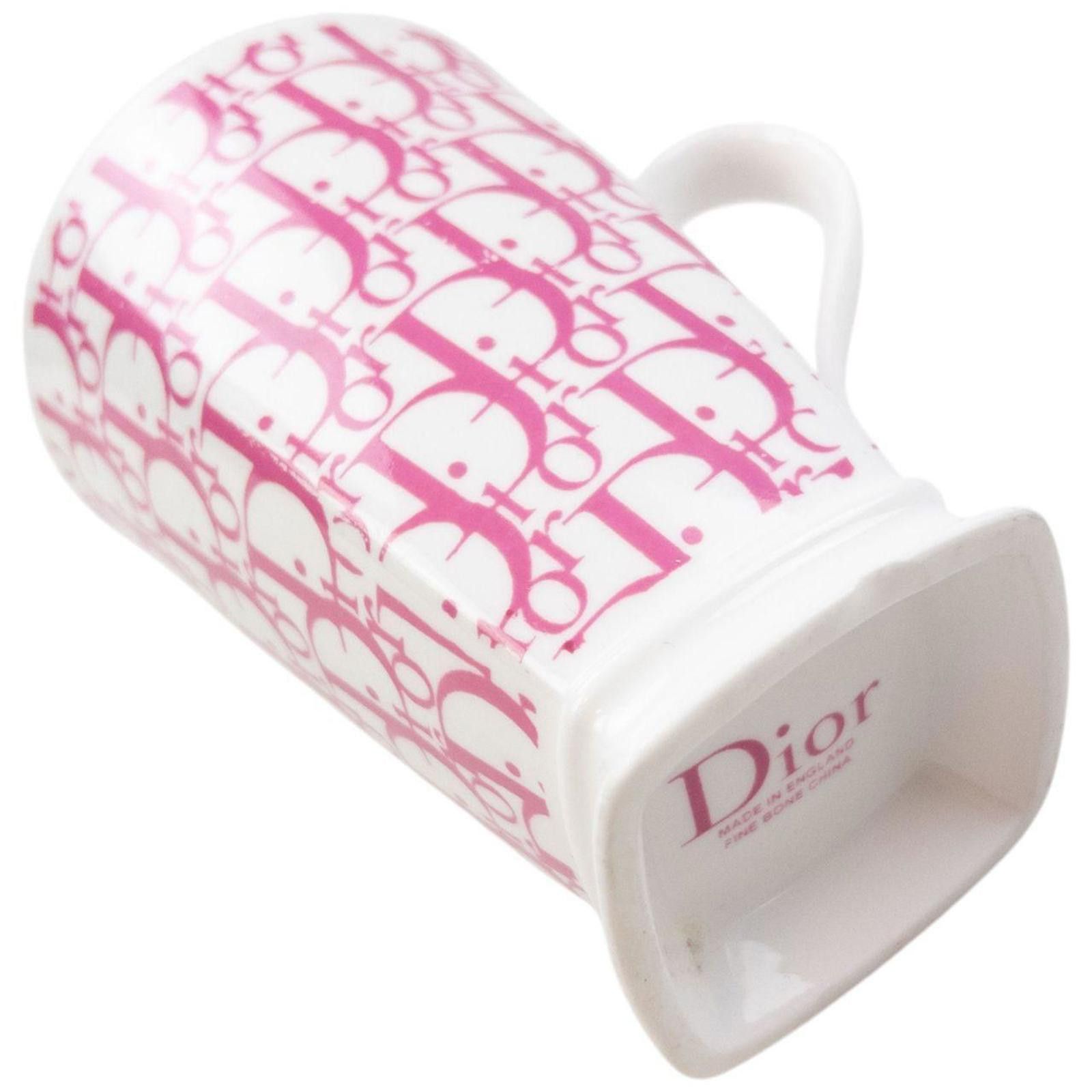Dior Vintage 2000s Dior Monogram Fine Bone China Mug Size ONE SIZE - 3 Thumbnail