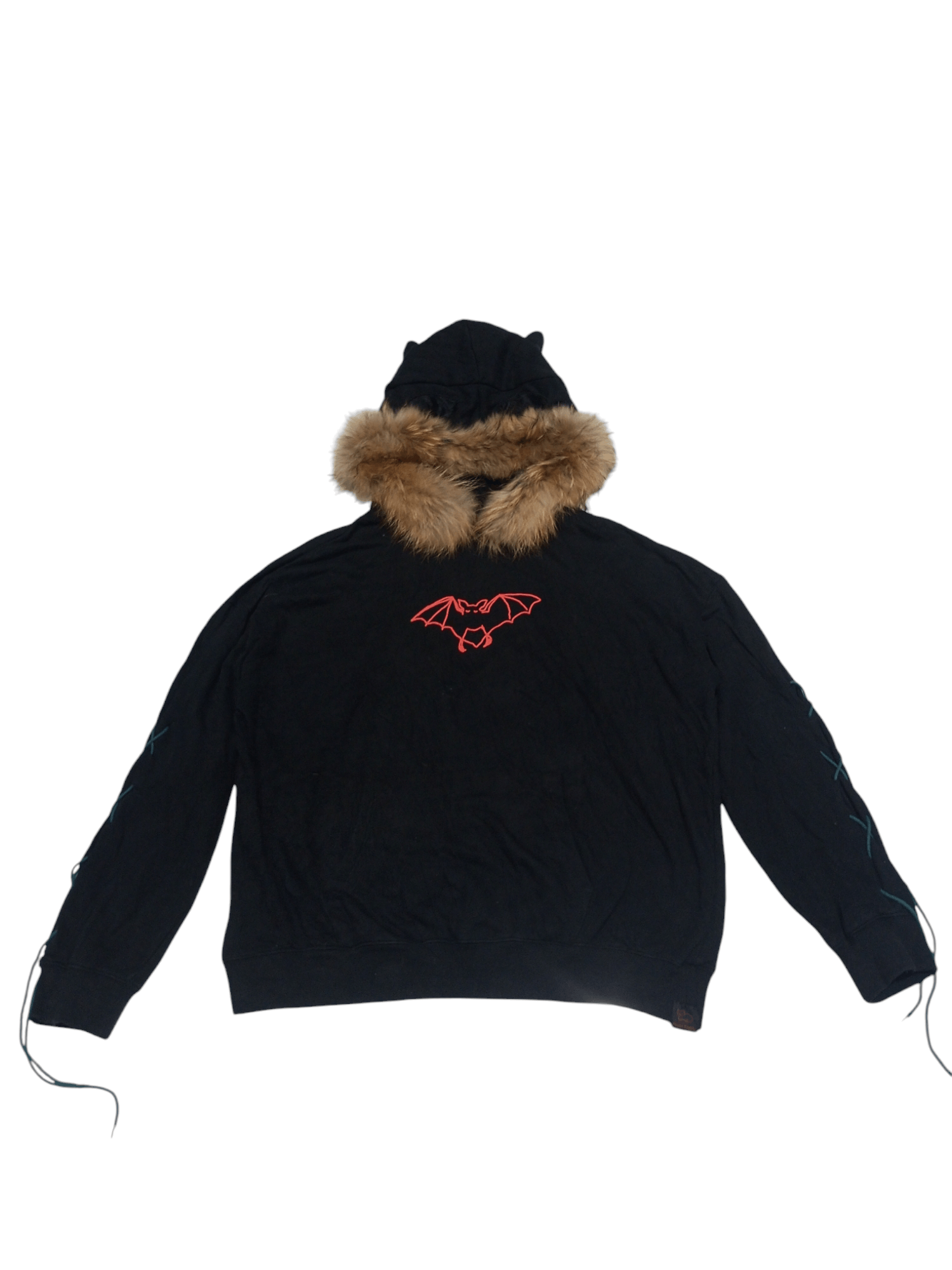 If Six Was Nine × Japanese Brand × Le Grande Bleu (L.G.B.) Kenshi yonezu bat laces up Oversize fur hoodie Size US XL / EU 56 / 4 - 1 Thumbnail