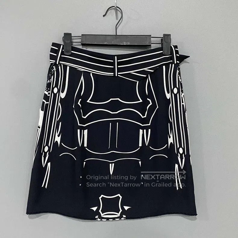 Hermes Hermes Patterned silk skirt Size 42" / US 20 - 2 Thumbnail
