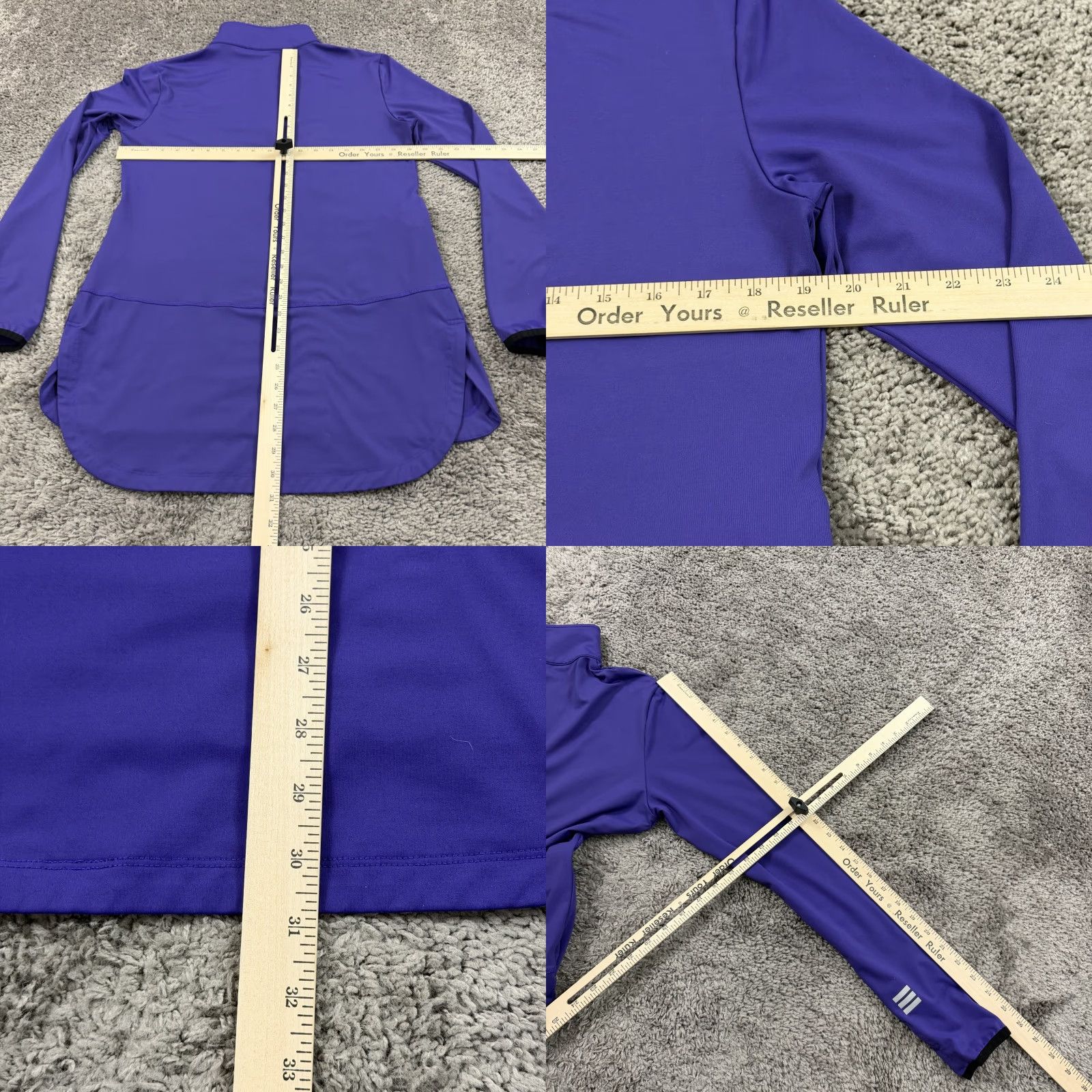 Vintage Veil Shirt Womens M Purple 1/4 Zip Pullover Stretch Breathable Casual Activewear Running & Jogging"} Size M / US 6-8 / IT 42-44 - 8 Thumbnail