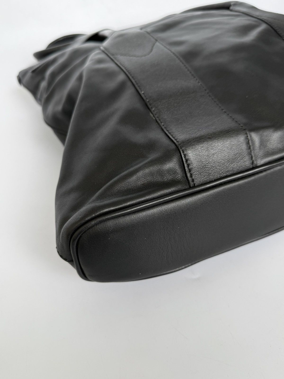 Maison Margiela Maison Margiela Line 11 Black Leather Tote Bag Size ONE SIZE - 8 Thumbnail