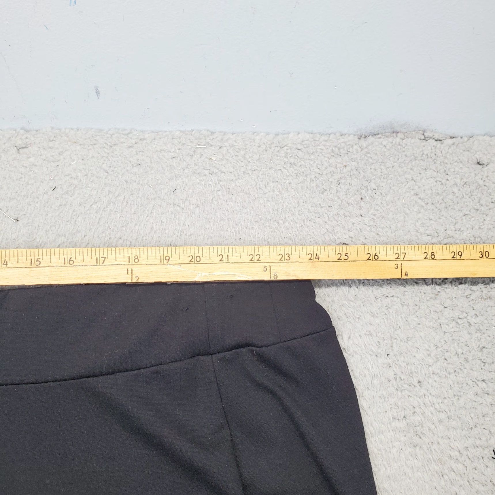 Vintage Lane Bryant A-Line Skirt Womens 26 Regular 26 Black Casual Stretch High Waist Midi Skirt Womens Size 26 Black Size 26" / US 2 / IT 38 - 4 Thumbnail