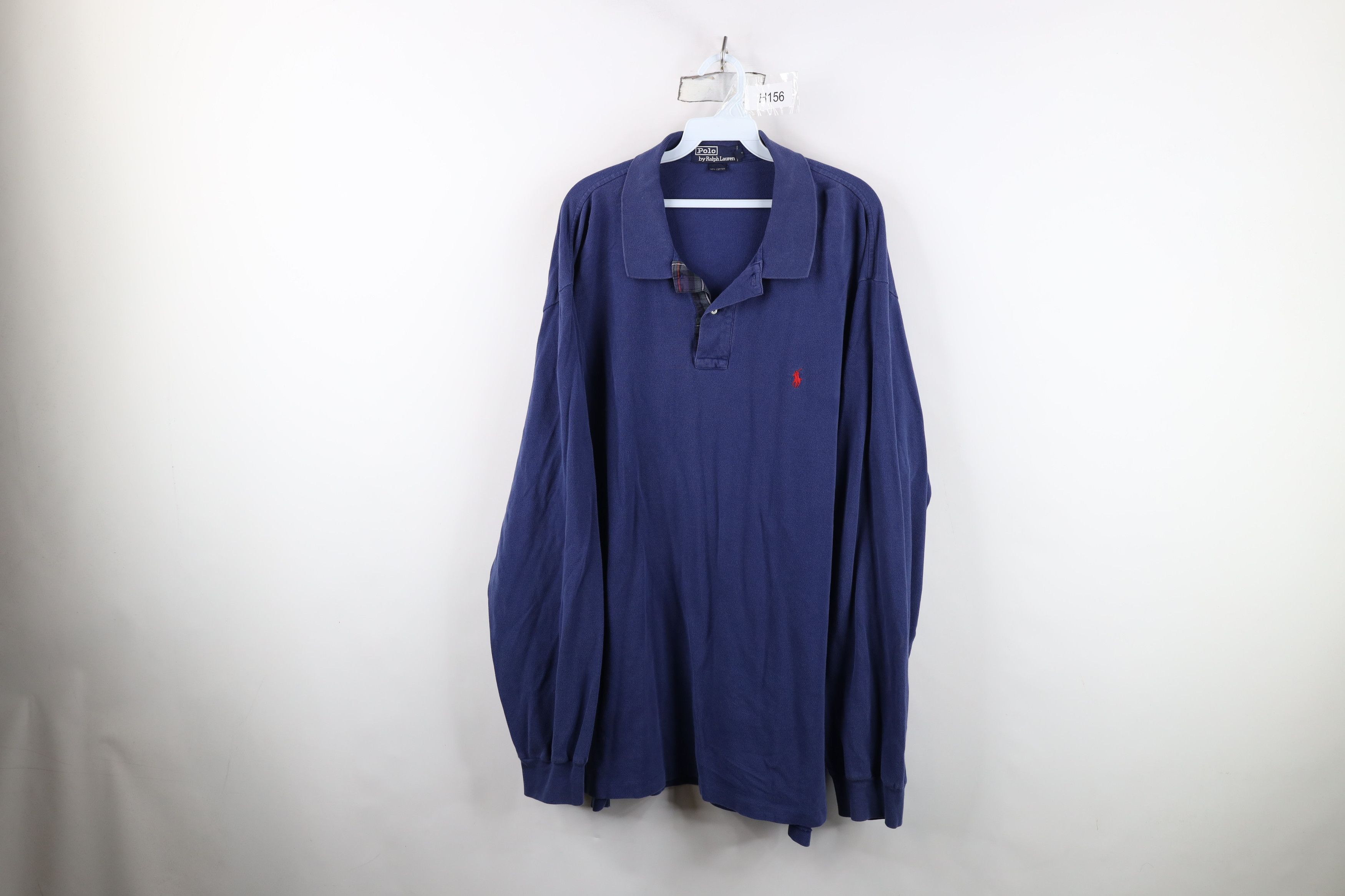 Polo Ralph Lauren Vintage 90s Ralph Lauren Long Sleeve Rugby Polo Shirt Cotton Size US XXL / EU 58 / 5 - 1 Thumbnail