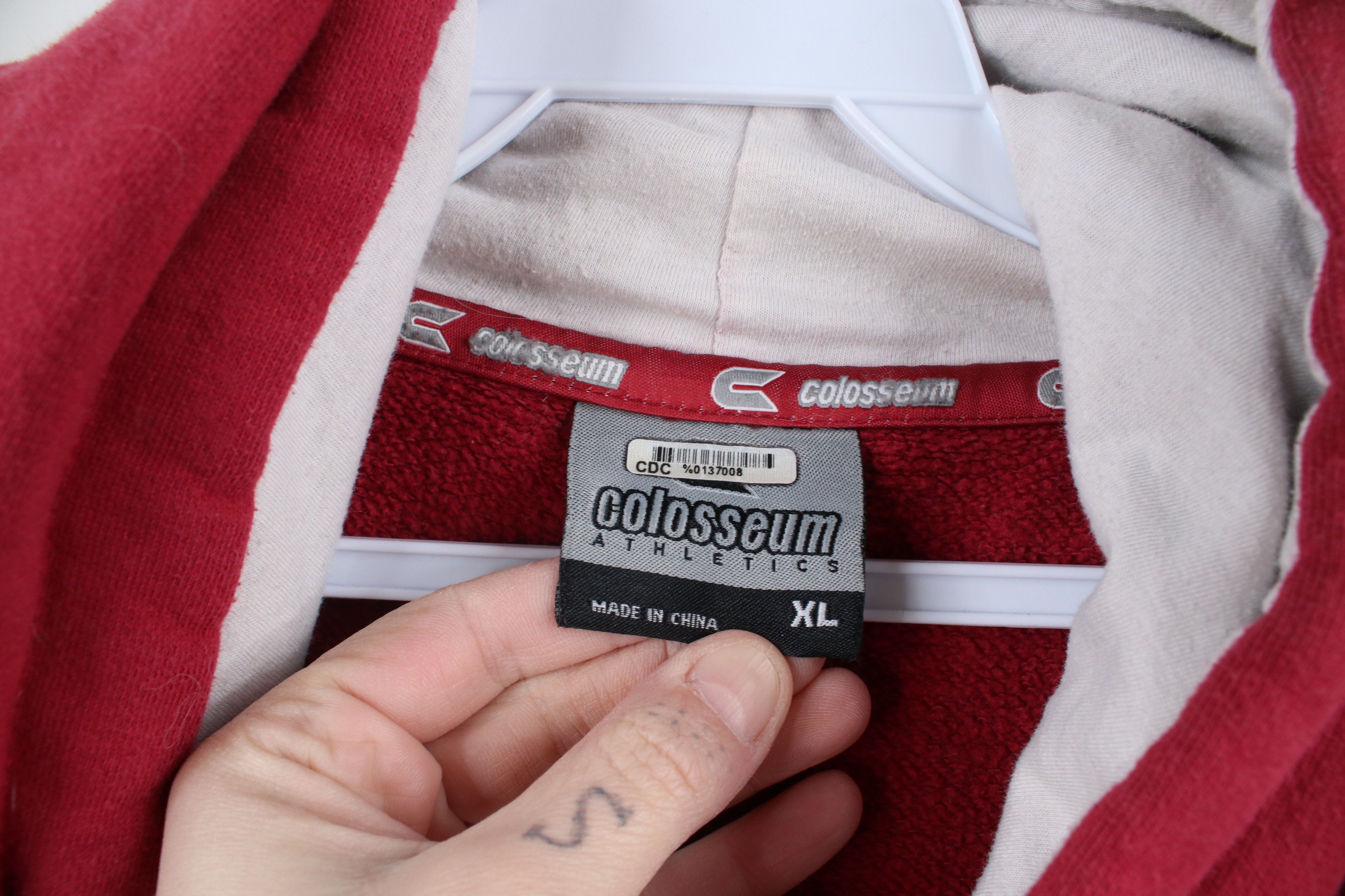 Vintage Vintage 90s Y2K Spell Out University of Alabama Hoodie Red Size US XL / EU 56 / 4 - 5 Thumbnail