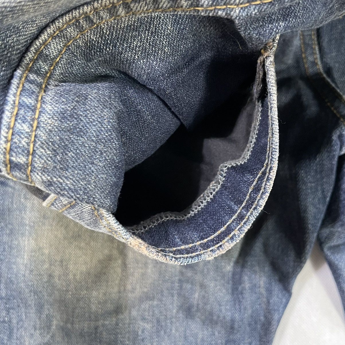 Japanese Brand DPSR Clawmarks Distressed Patchwork Patina Design Jeans Size US 32 / EU 48 - 9 Thumbnail