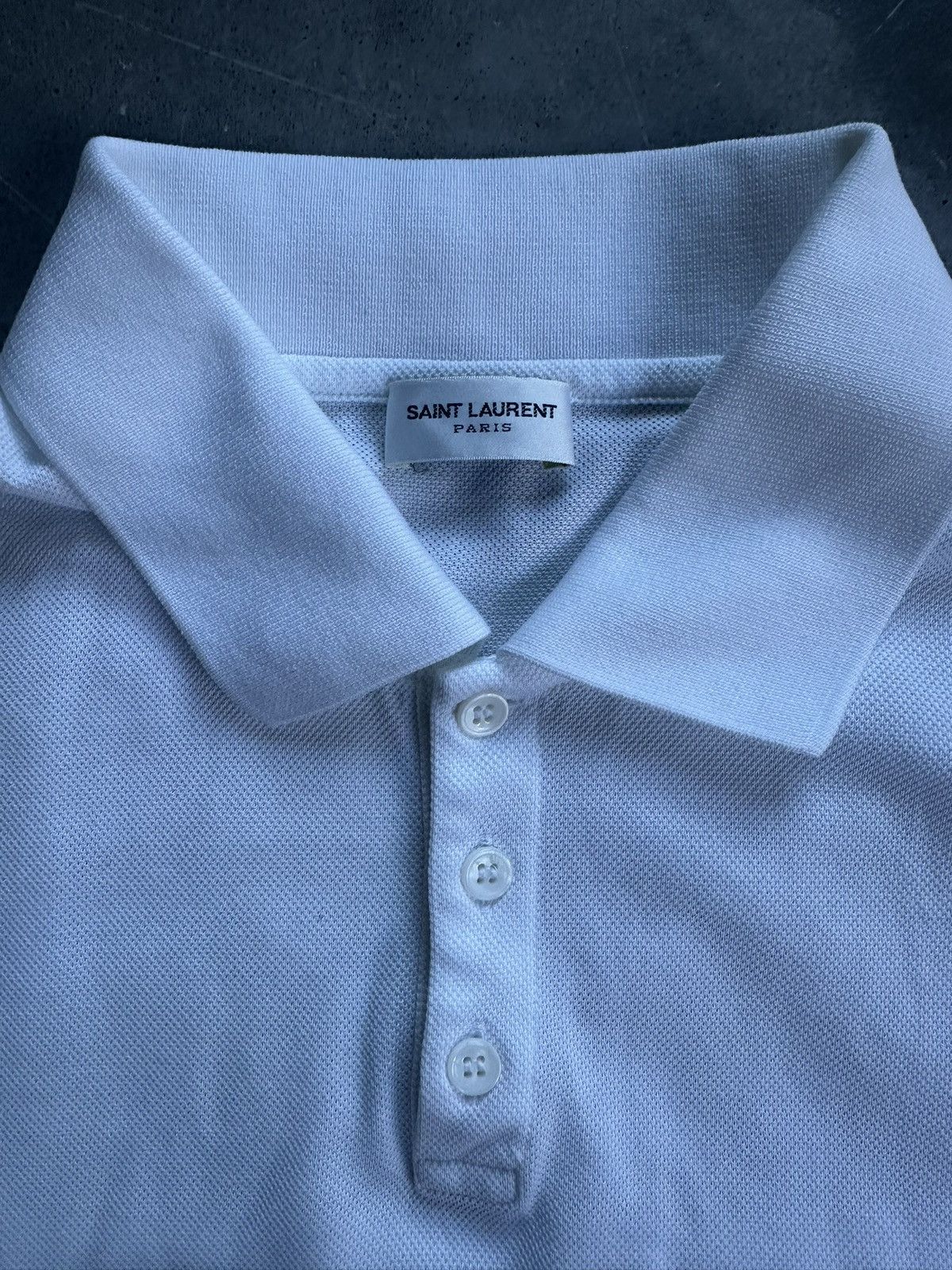 Saint Laurent Paris Saint Laurent white polo hedi slimane universite vacarello Size US L / EU 52-54 / 3 - 3 Thumbnail