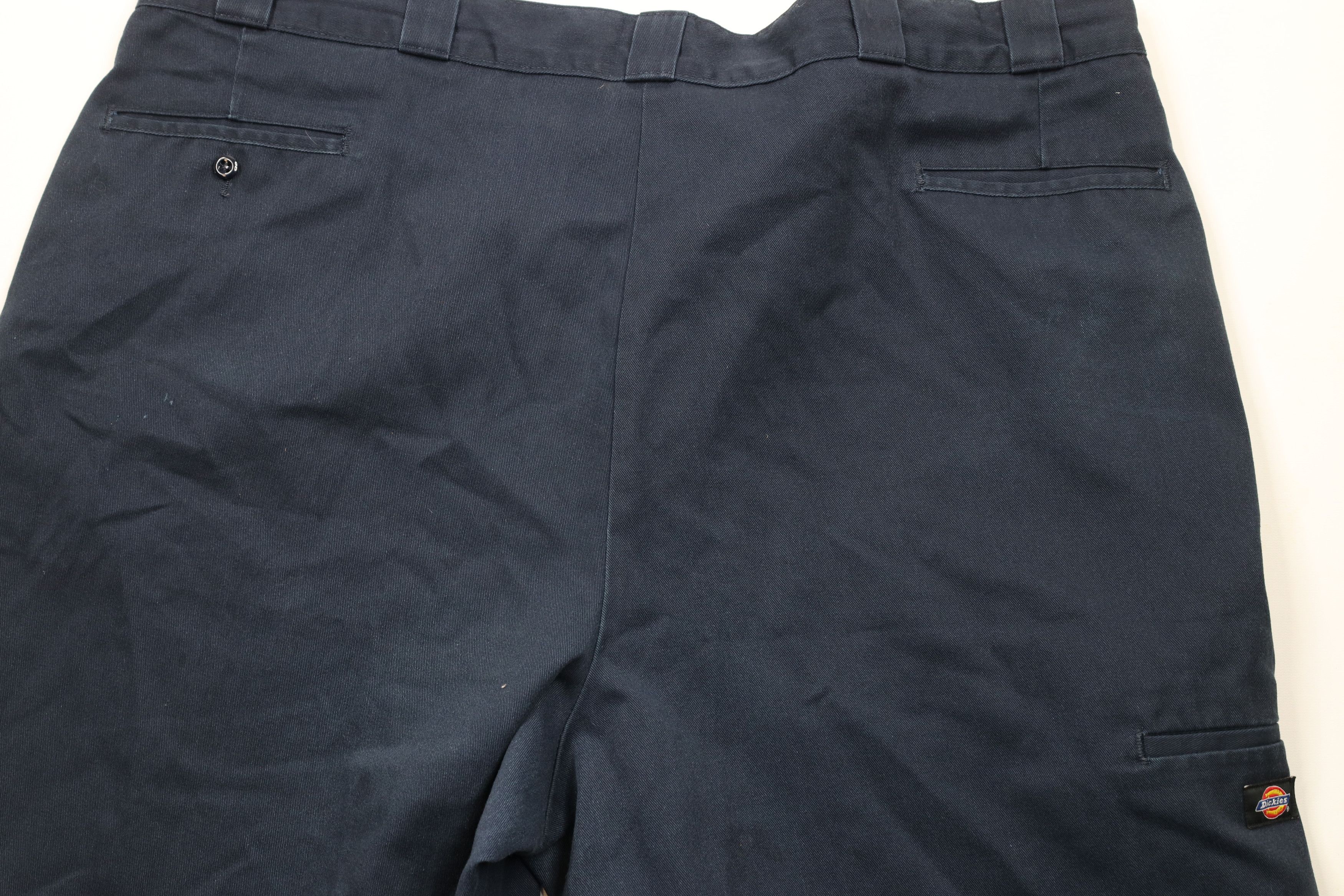 Dickies × Vintage Vintage Dickies Spell Out Workwear Mechanic Shorts Navy Blue Size US 44 / EU 60 - 13 Thumbnail