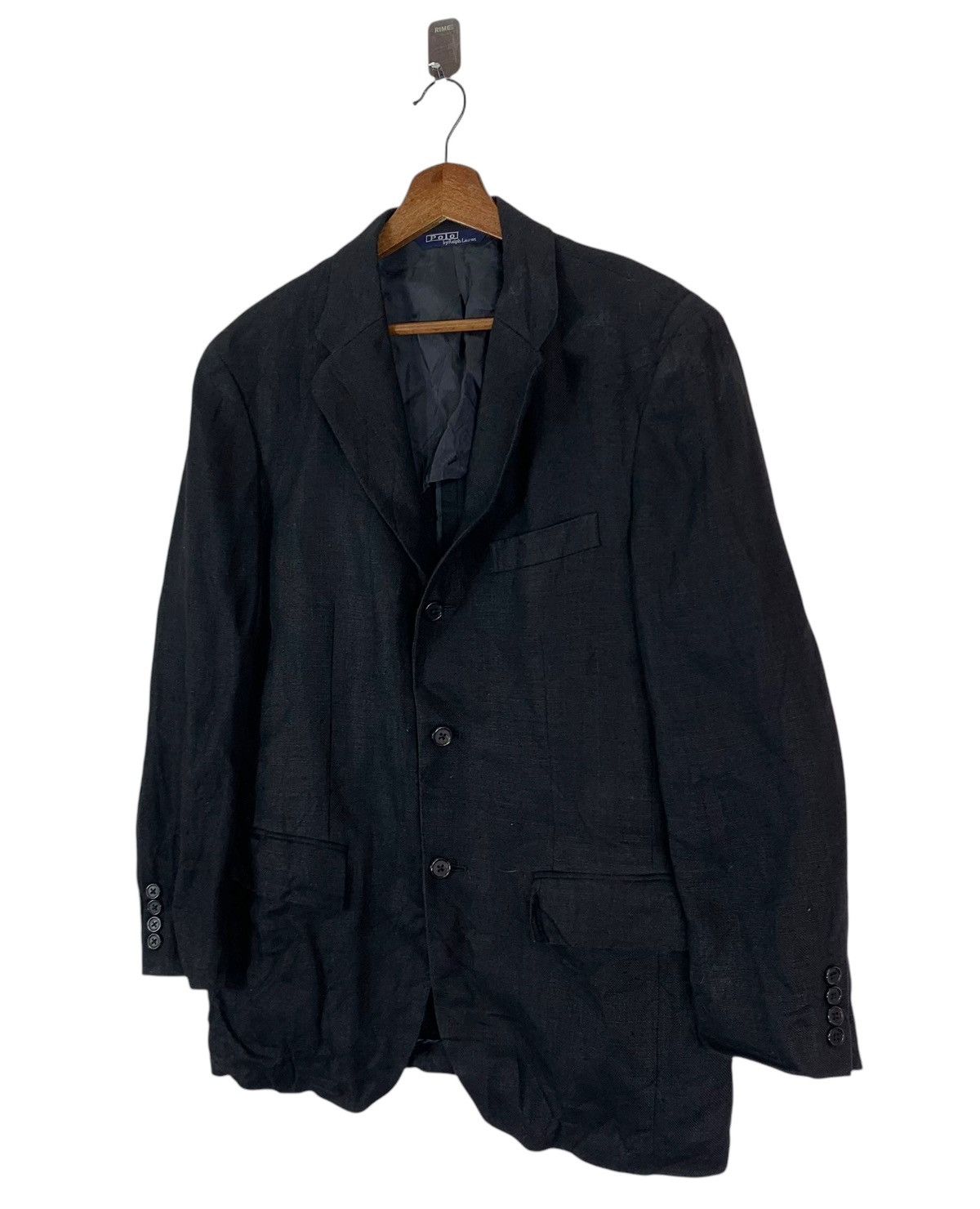 Vintage VINTAGE POLO RALPH LAUREN LINEN COAT BLAZER Size US M / EU 48-50 / 2 - 2 Thumbnail