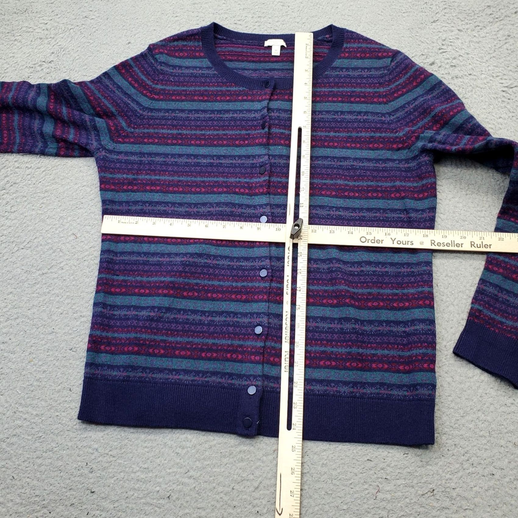 Talbots Talbots Cardigan Womens M Multi Fair Isle Rayon Soft Lambswool Button Front EUC Womens Size M Multicolor Fair Isle Cardigan Size M / US 6-8 / IT 42-44 - 3 Thumbnail